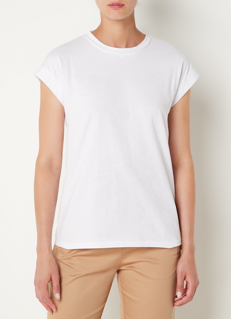 Reiss Tereza T-shirt with round neck and stretch