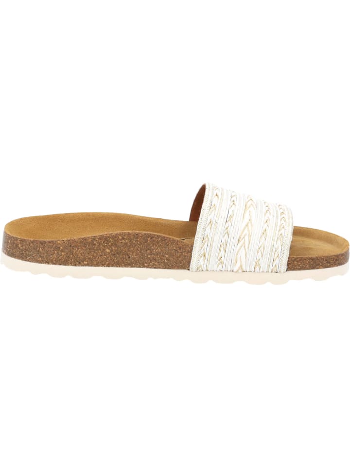 palado Pantoletten in bianco/oro (7cm) günstig kaufen