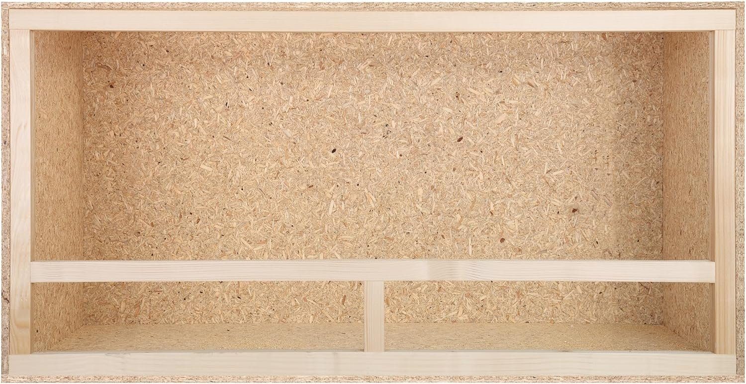 ECOZONE Terrarium ECOZONE Holz Terrarium mit Seitenbelüftung 100 x 60 x 60 cm, Aus OSB Platten