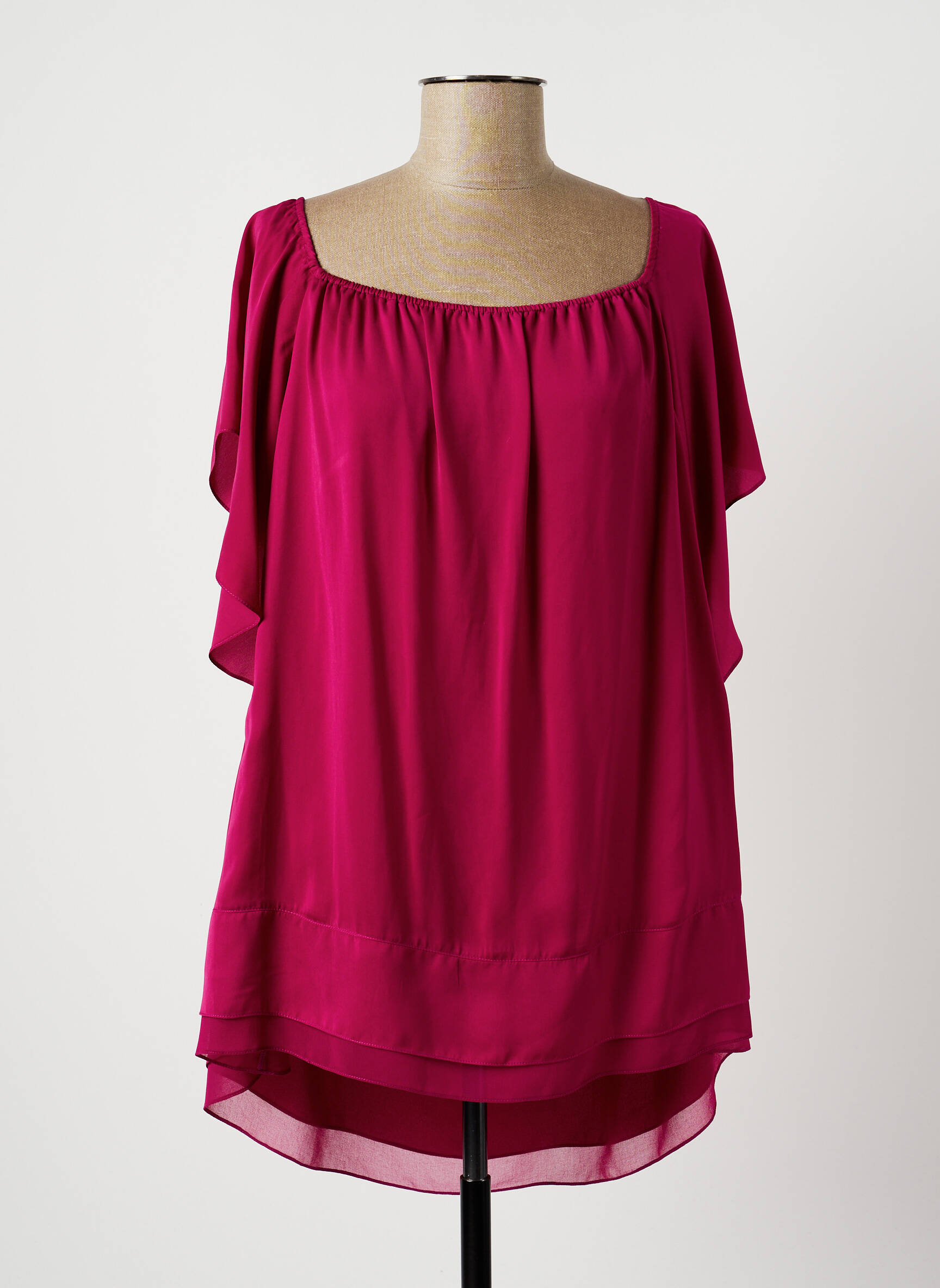 Lauren Vidal Tuniquemanchecourte Femme couleur violet