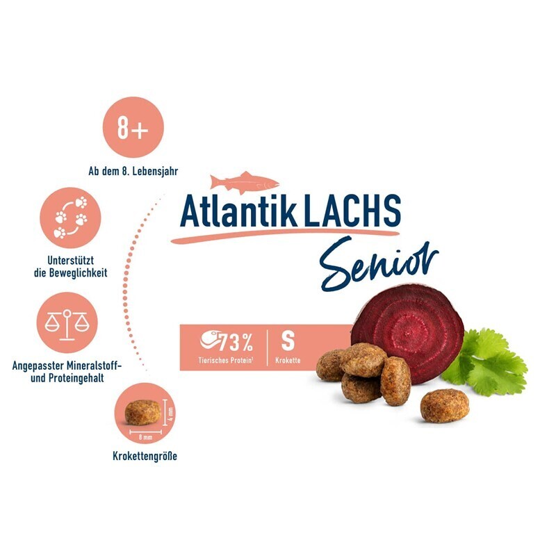 HAPPY CAT Trockenfutter HAPPY CAT Senior Atlantik Lachs 4 kg