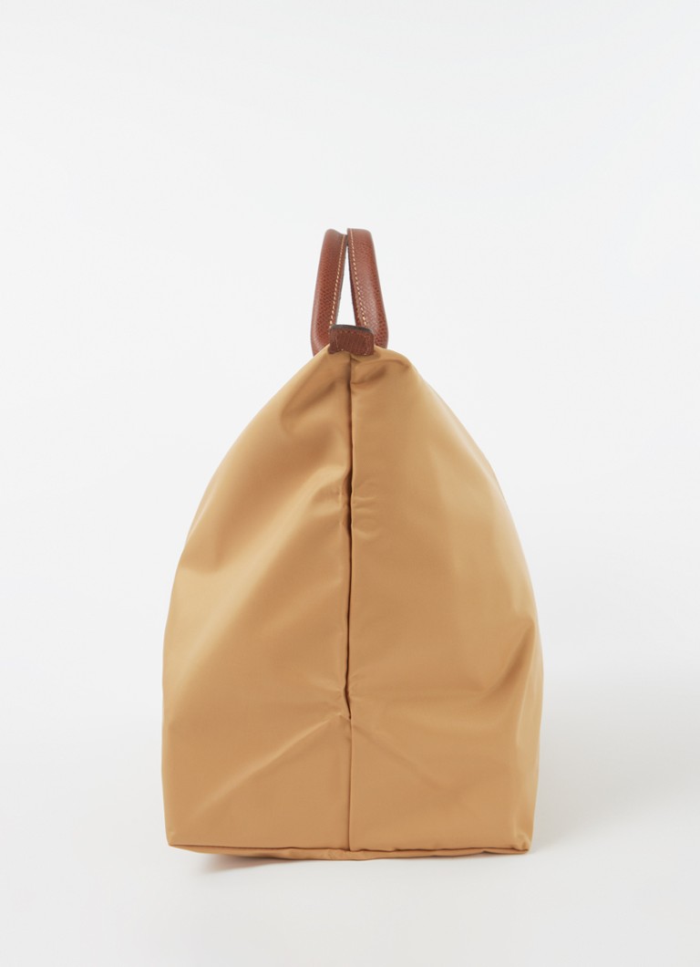 Geantă de voiaj Longchamp Le Pliage Original, mărimea S, cu detalii din piele.