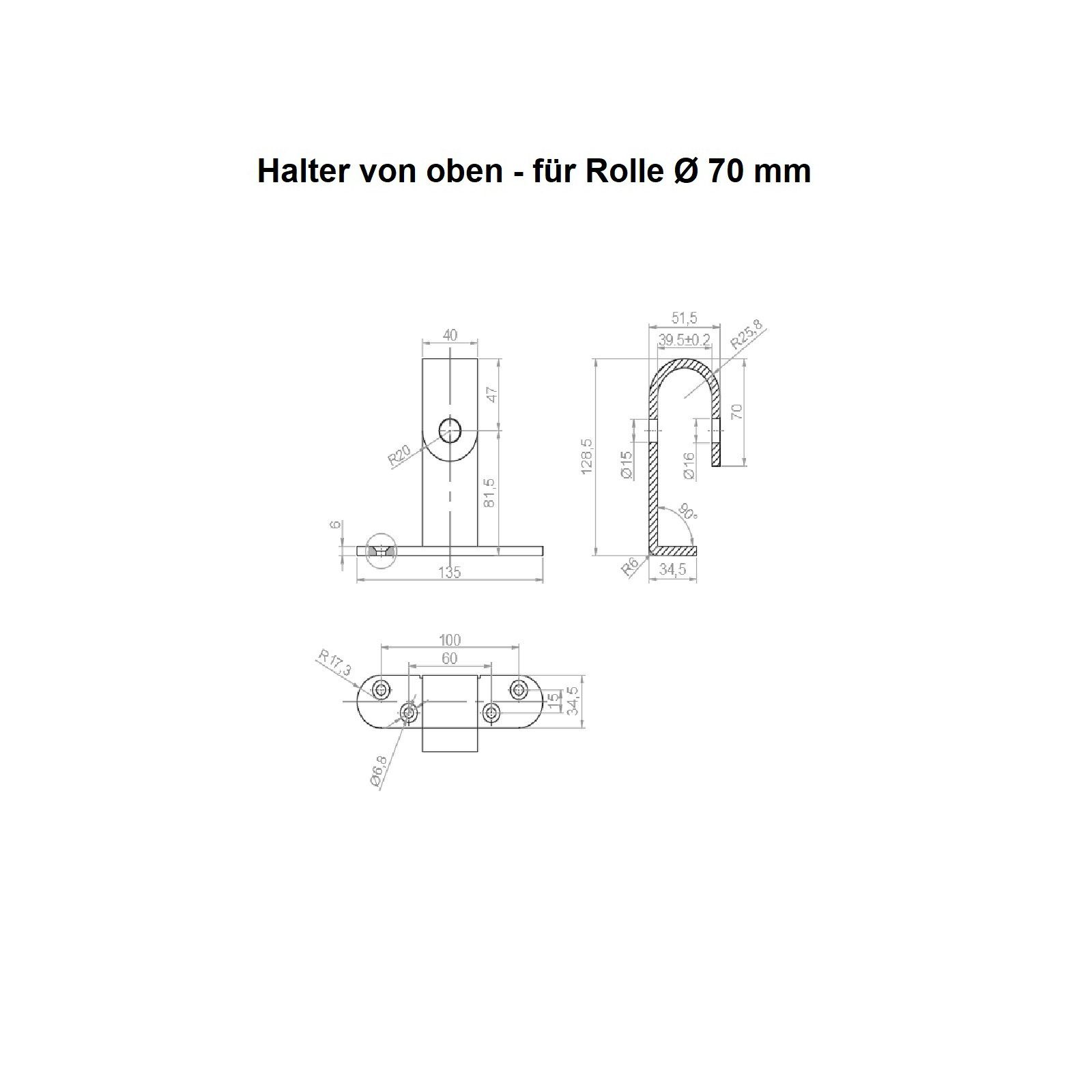 SO-TECH® Schiebetür, belastbar bis 100 kg Komplettset