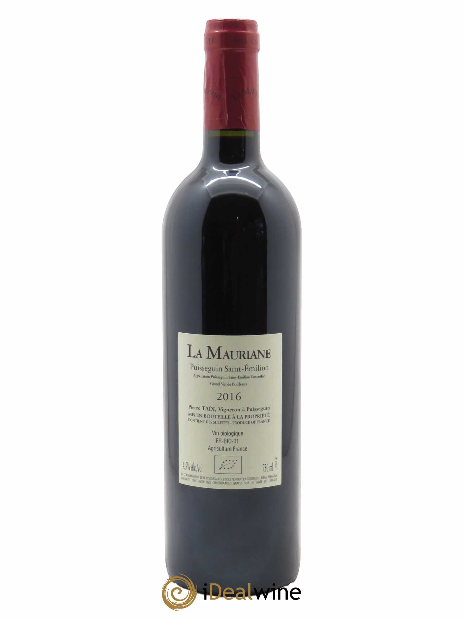 La Mauriane (CBO à partir de 12 bts) 2016 - Lot de 1 Bouteille