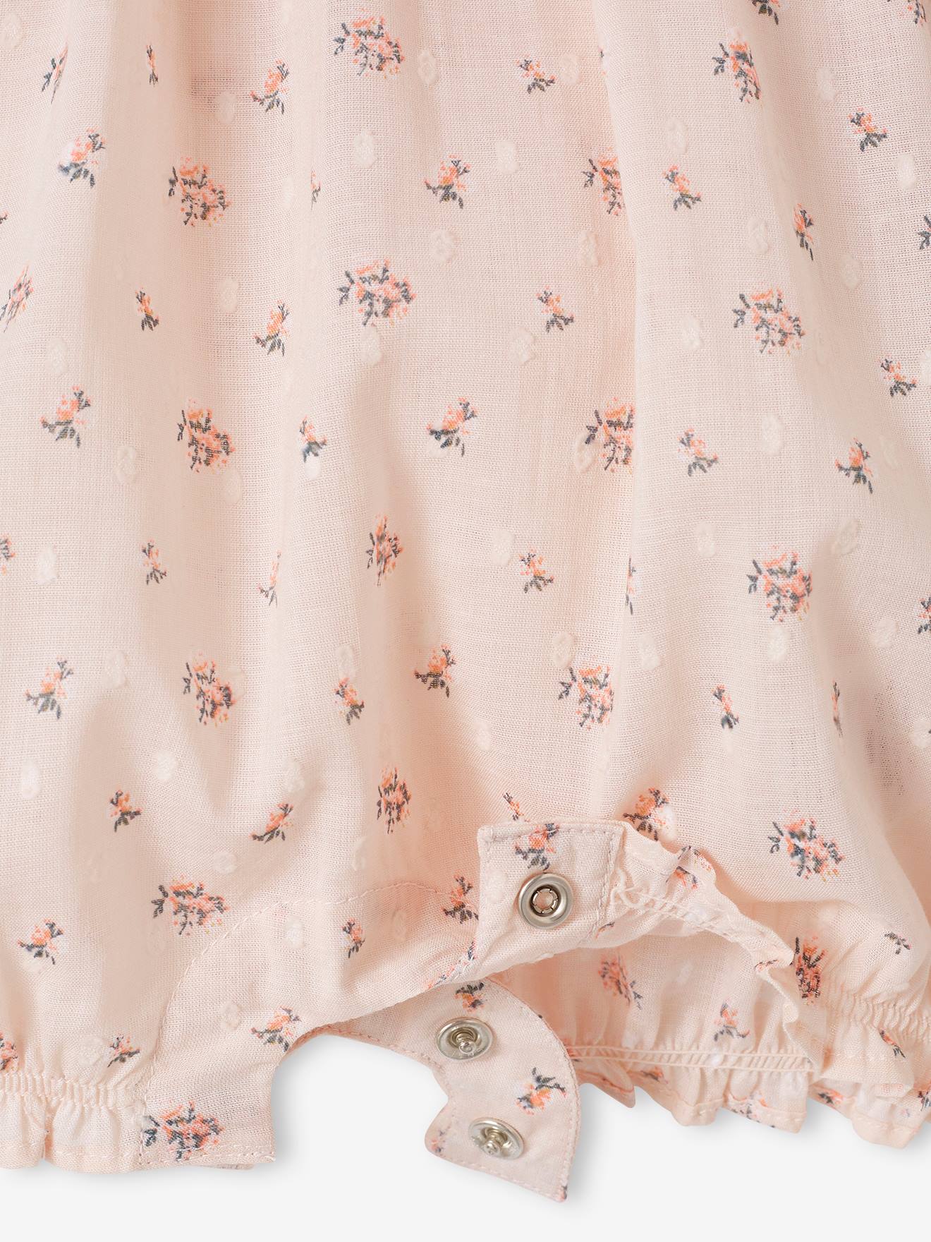 Vertbaudet Langärmeliger Mädchen Baby Overall - hellrosa