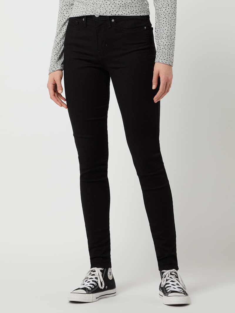 Shaping Super Skinny Fit Jeans mit Stretch-Anteil Modell 310 - 'Water<Less™' in schwarz