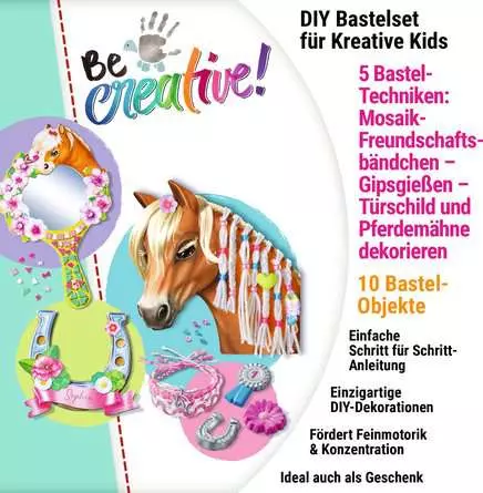 Bastelset Pferde - Bastelset für Kinder ab 6 Jahren