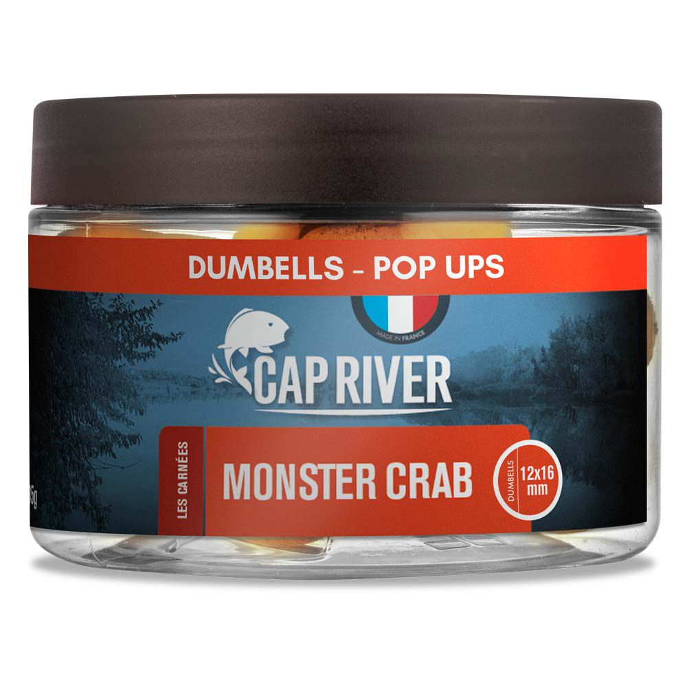 Haltervormige pop-up dop, riviermonsterkrab 12x16mm
