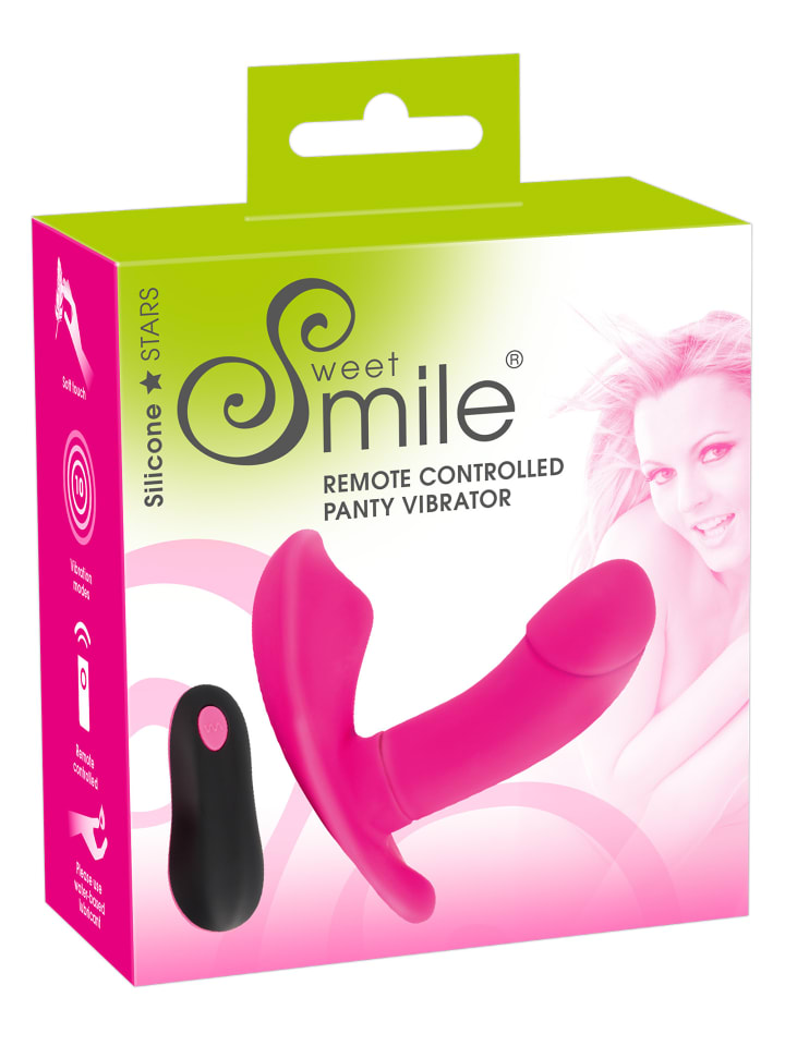 Sweet Smile Vibrator RC Panty Vibrator in pink günstig kaufen 10,8 cm