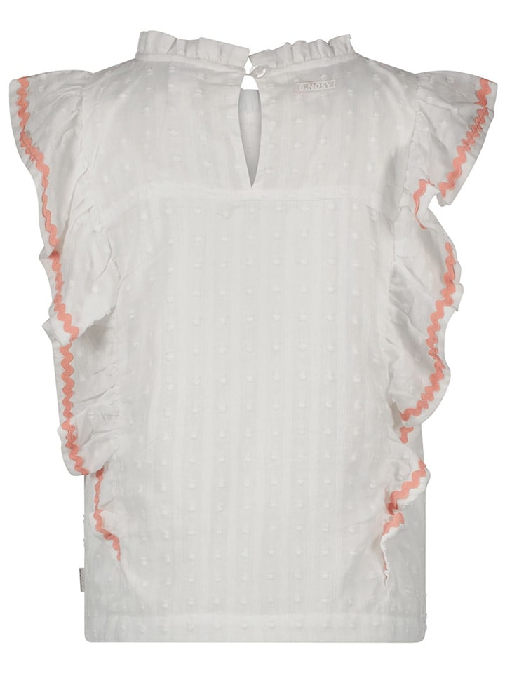 B.Nosy Bluse in Weiß/ Orange günstig kaufen