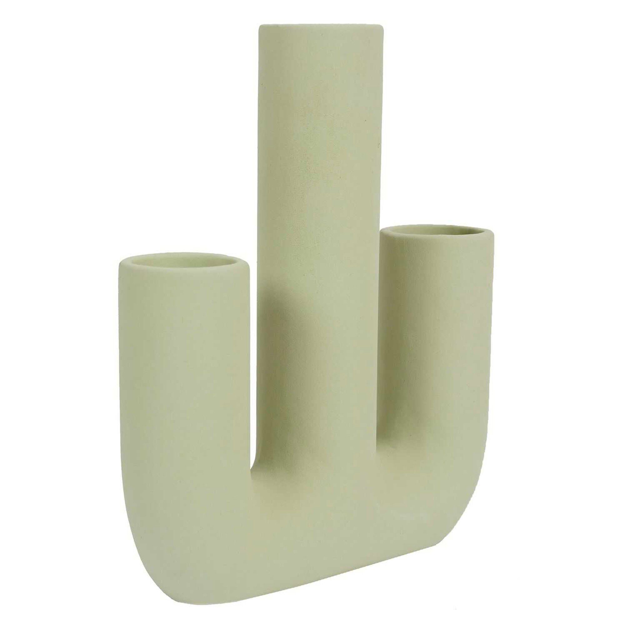 Vase soliflore céramique 3 tubes