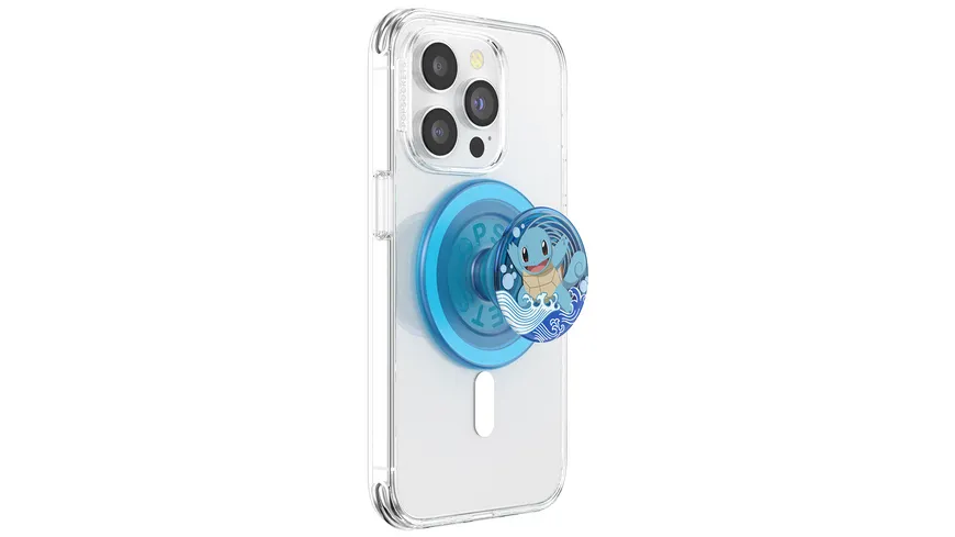 PopGrip Premium  für MagSafe rund - ausziehbarer Handy-Griff Handyhalter - Squirtle  Water