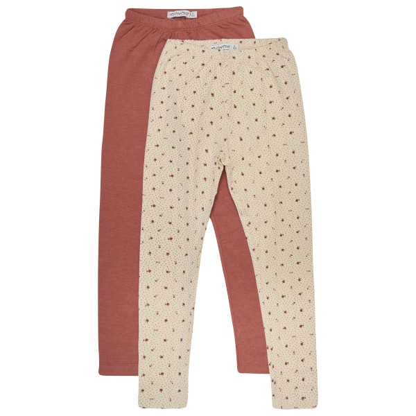 Minymo - Kid's Sweat Leggings with AOP (2-Pack) - Leggings