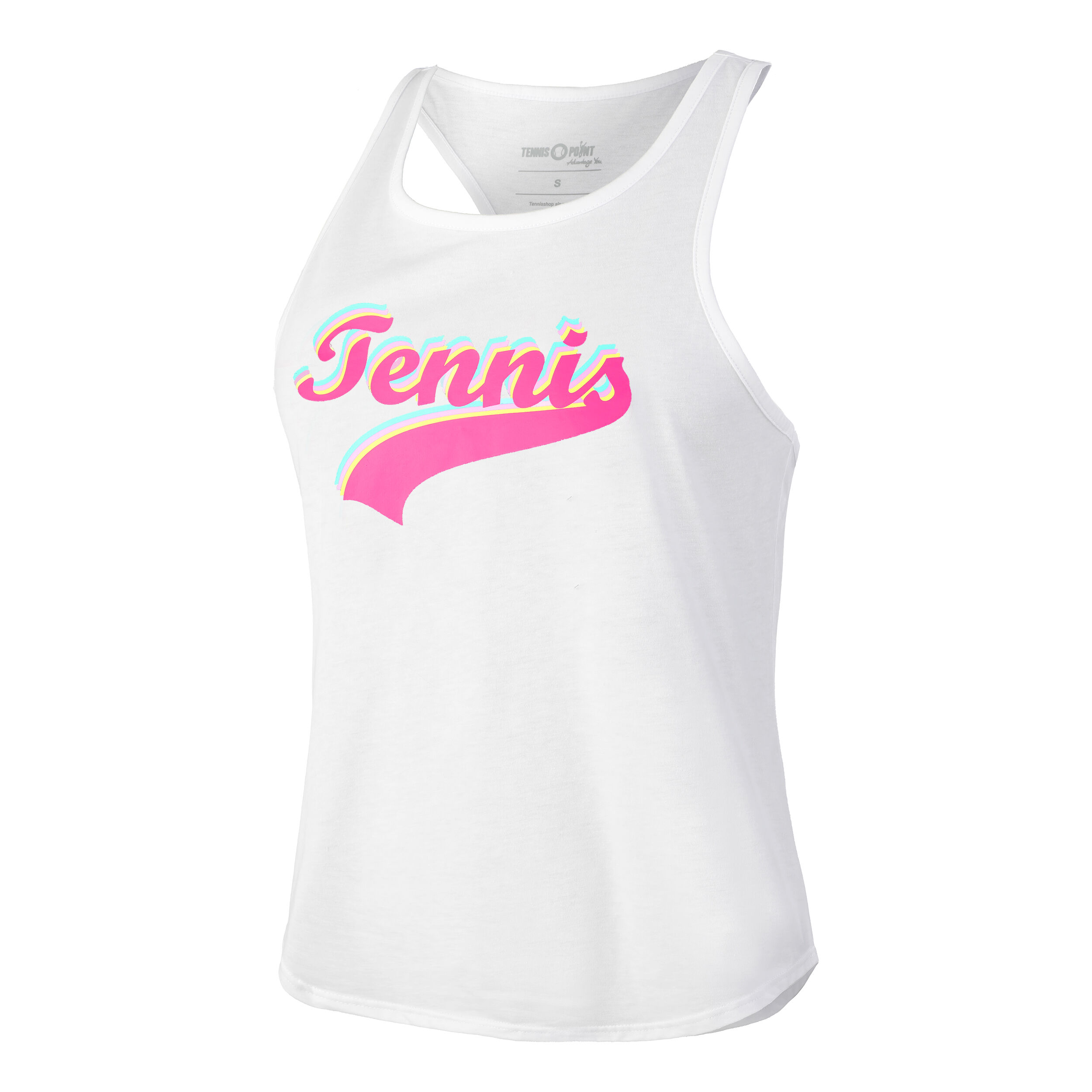 Tennis Signature Tank-Top Damen - Weiß, Mehrfarbig