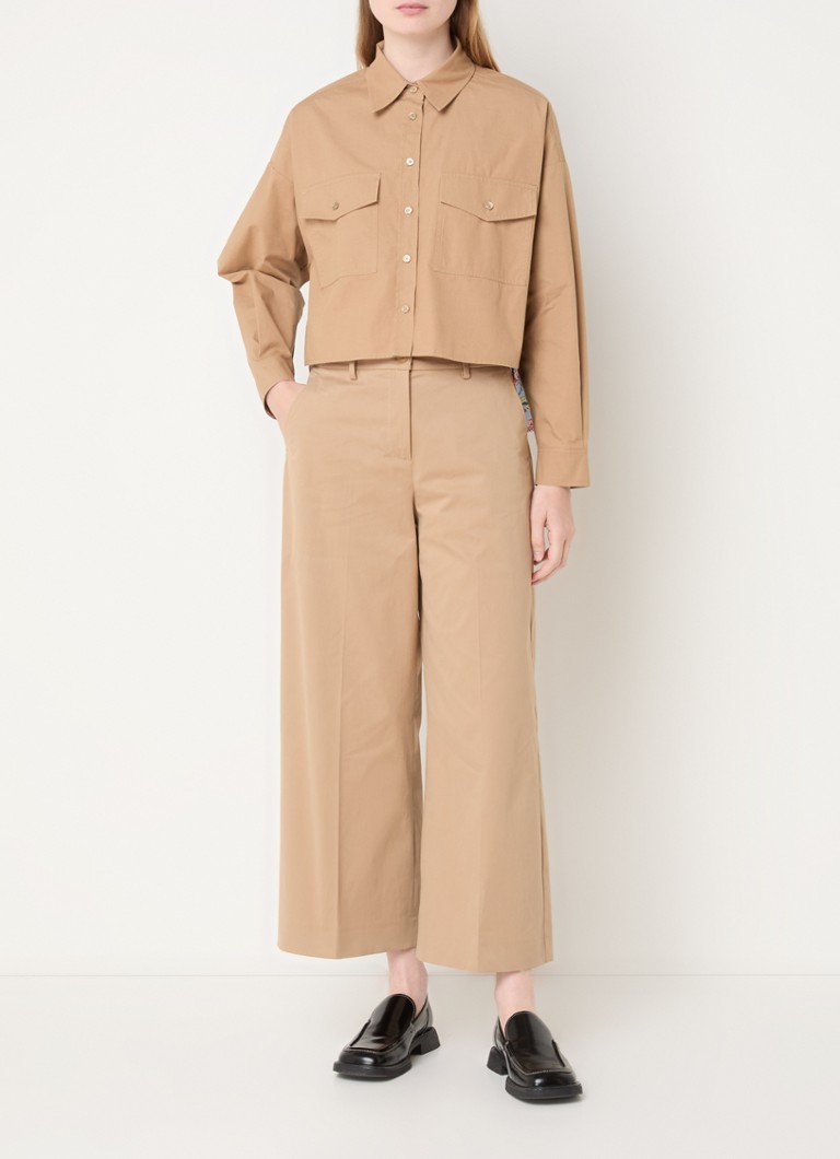 Ψηλόμεσο κοντό παντελόνι MaxMara Urial με πλαϊνές τσέπες