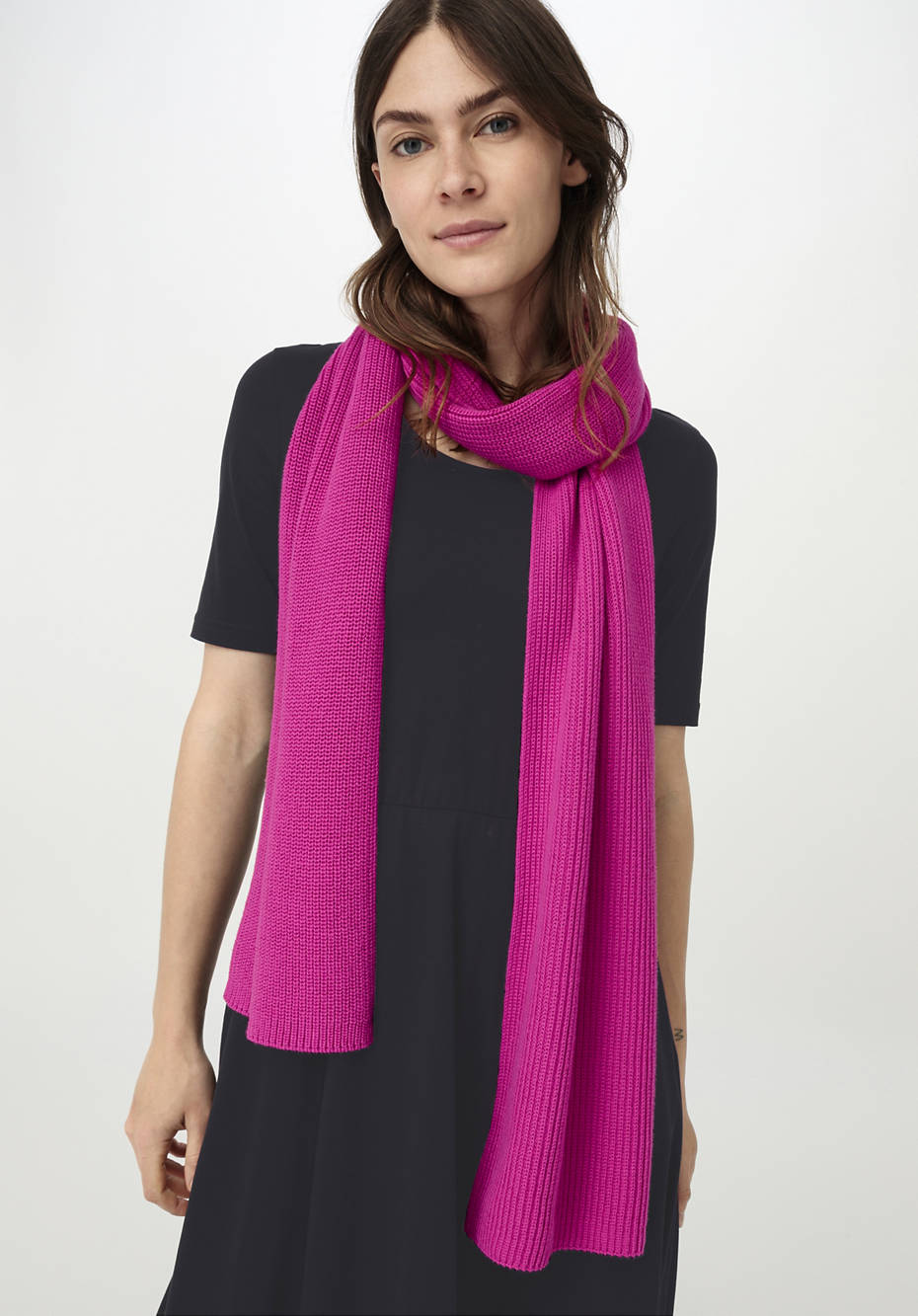 Unisex Strickschal aus reiner Bio-Baumwolle