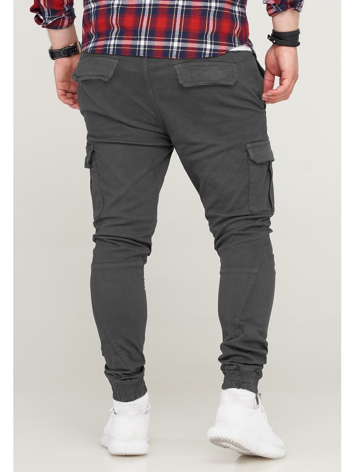 SOULSTAR Cargohose - MPVEGAS Jogger-Hose Jeanshose Stoffhose in Dunkelgrau günstig kaufen