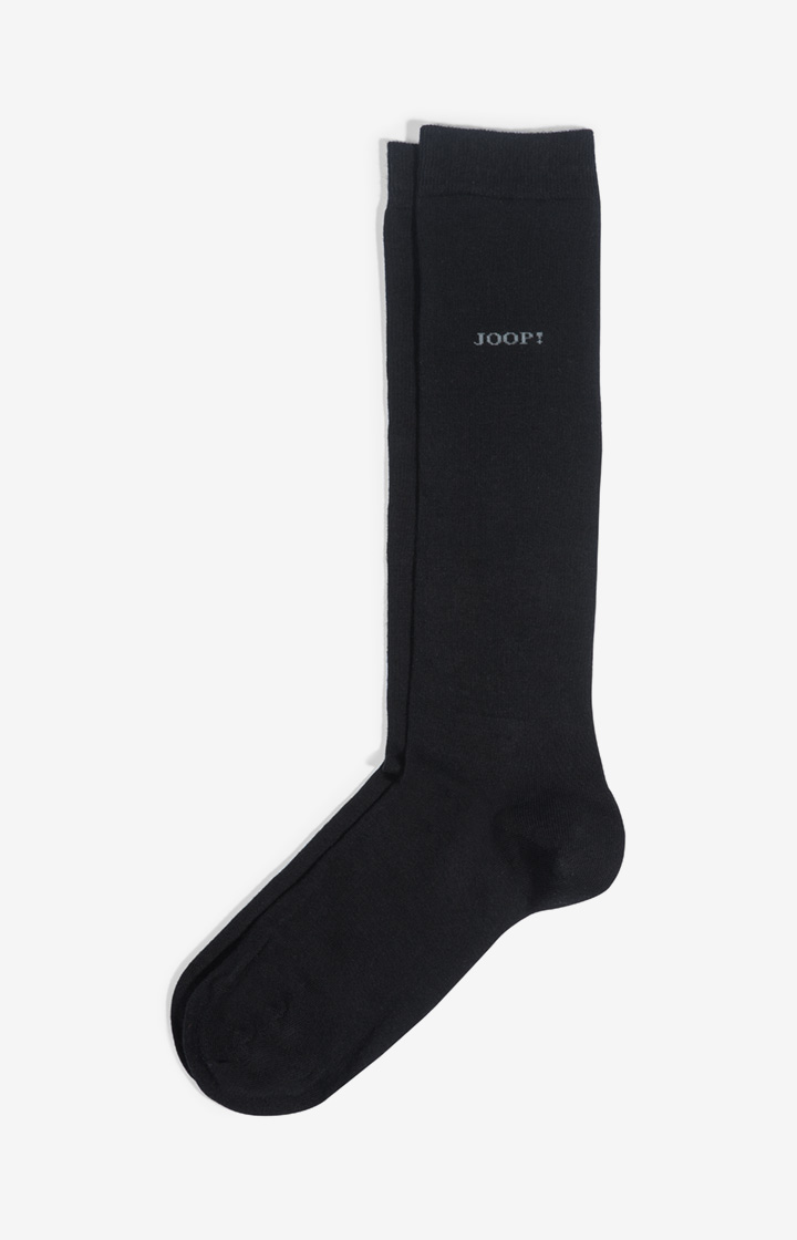Basic Soft Cotton Kniestrümpfe in Schwarz