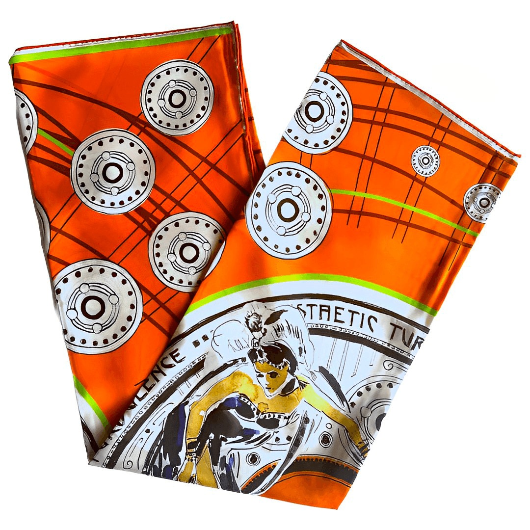 Aesthetic Turbulence Silk Scarf