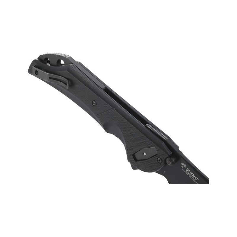 CRKT SEISMIC Black Veff Serrations, Design Flavio Ikoma