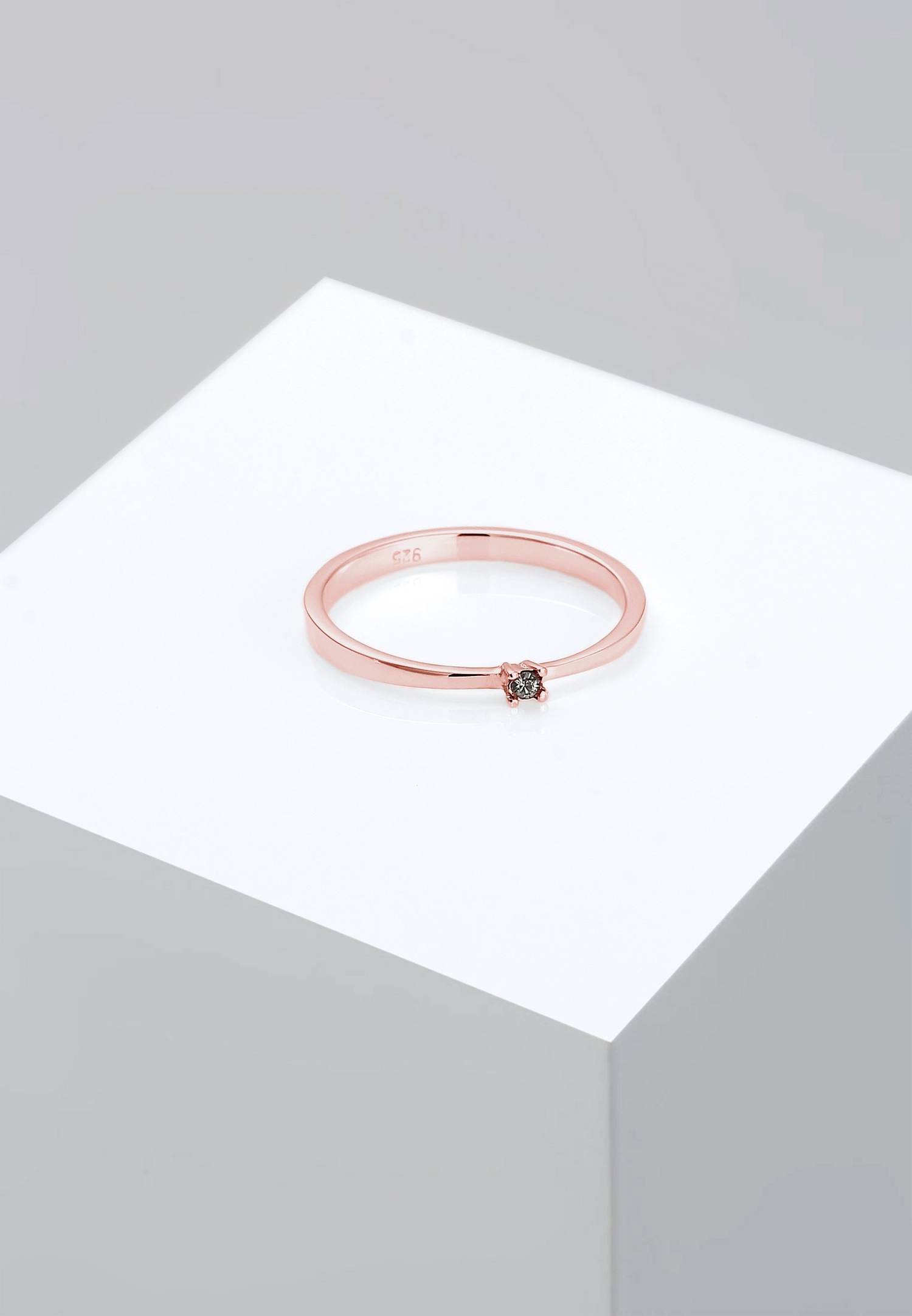 Elli klasični solitaire kristal 925 srebro