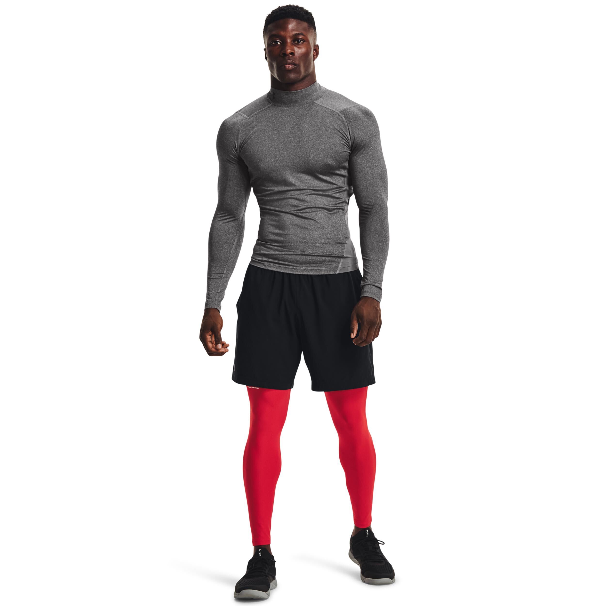 Heatgear Comp Mock Longsleeve Herren - Grau