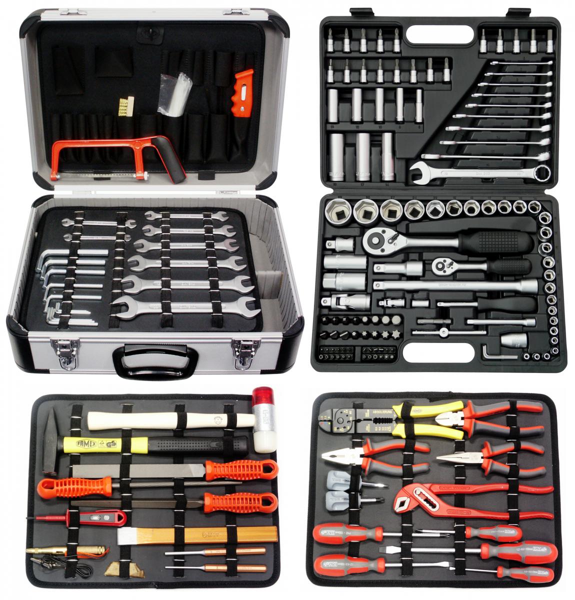 FAMEX Mechaniker-Werkzeugkoffer, 207-tlg. 719-50