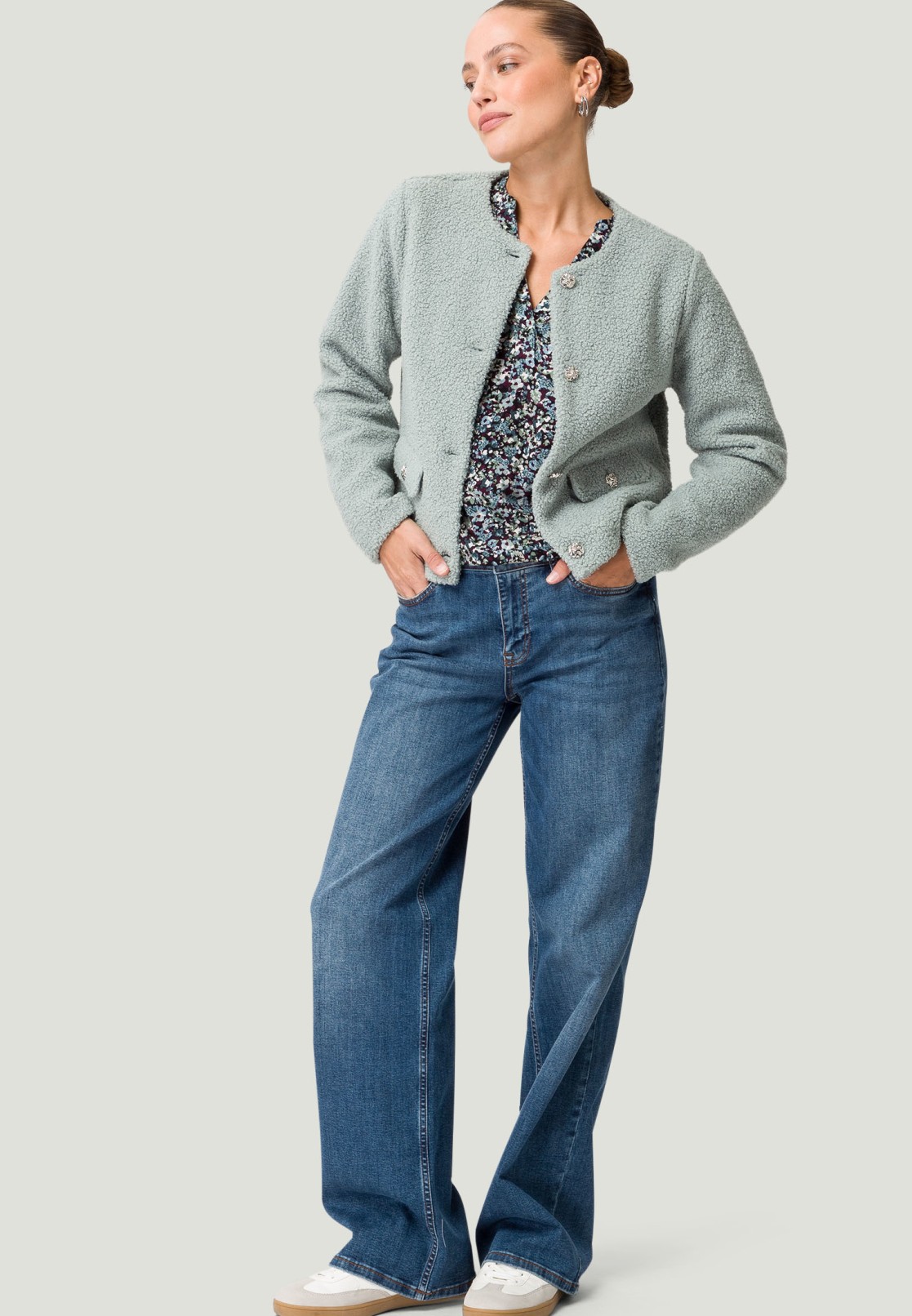 Blazerjacke im Teddyfellstyle