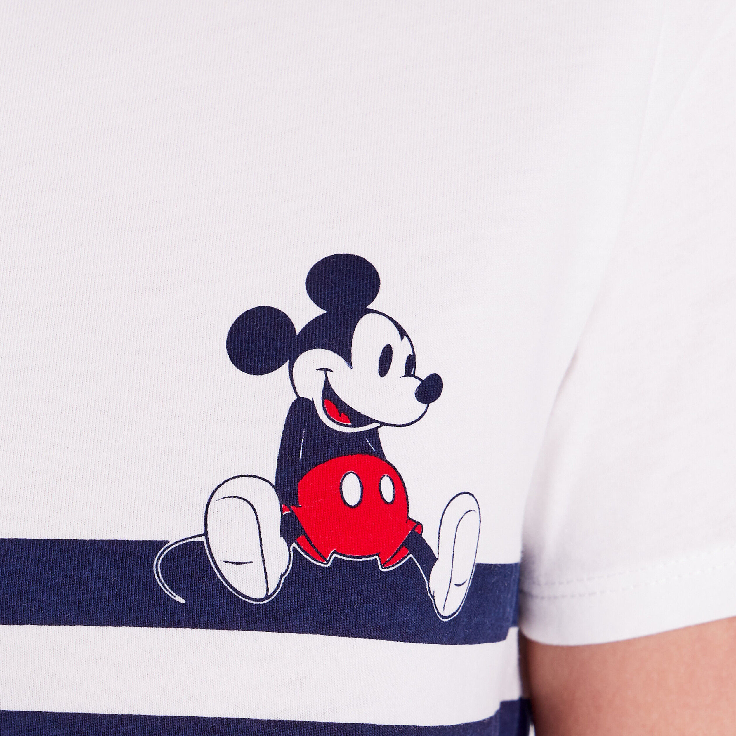 T-shirt manches courtes Mickey ecru femme | Cache Cache