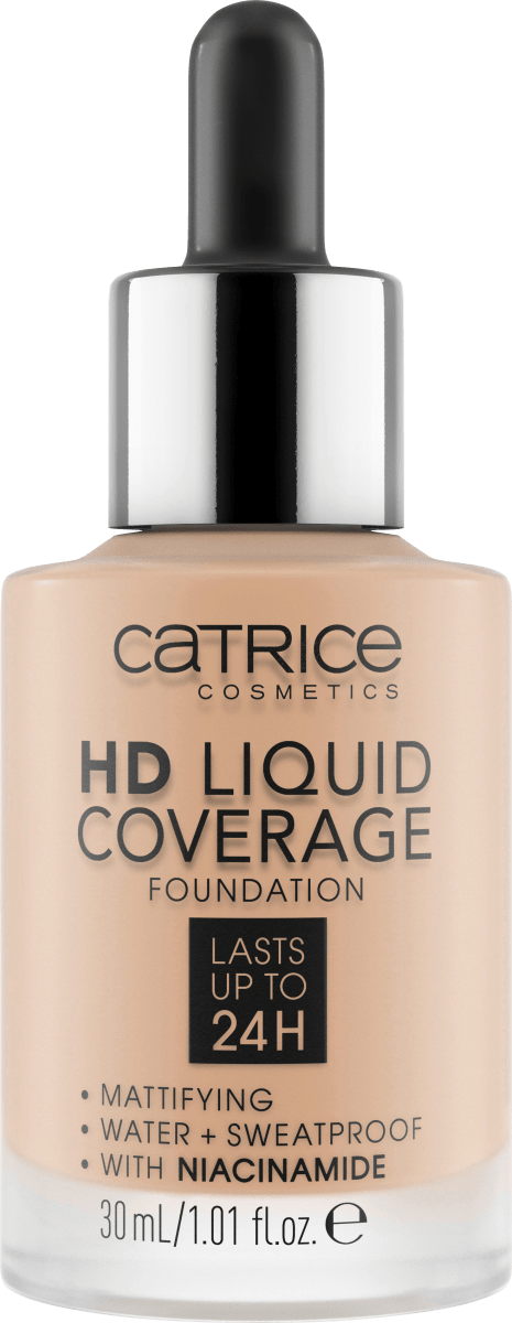 Foundation Liquid HD Coverage 30 Sand Beige, 30 ml