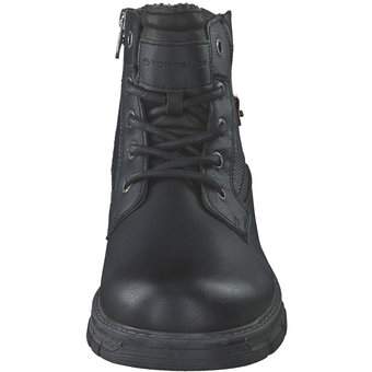 Tom Tailor Schnür Boots in schwarz