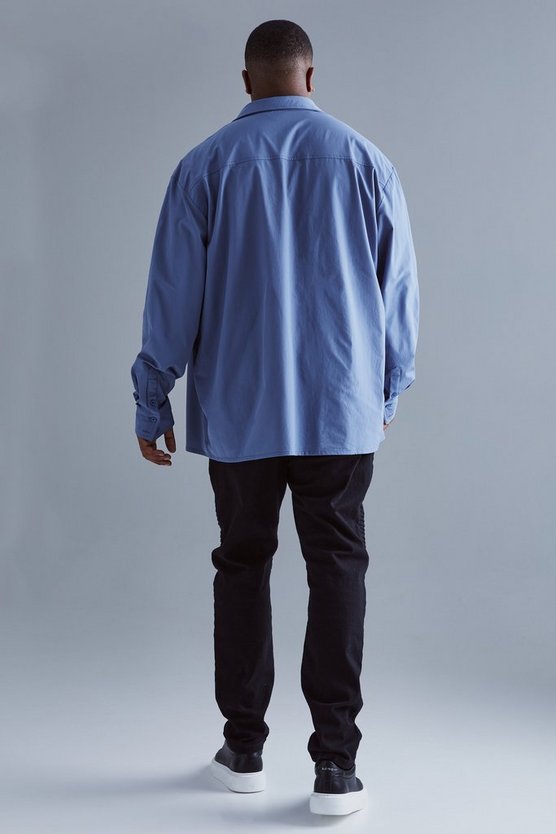 Plus smartes Stretch Utility-Overshirt