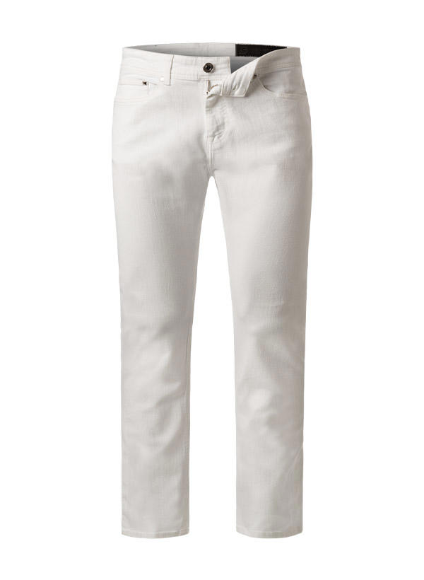 KARL LAGERFELD, Jeans, Regular Fit, Baumwoll-Stretch, weiß
