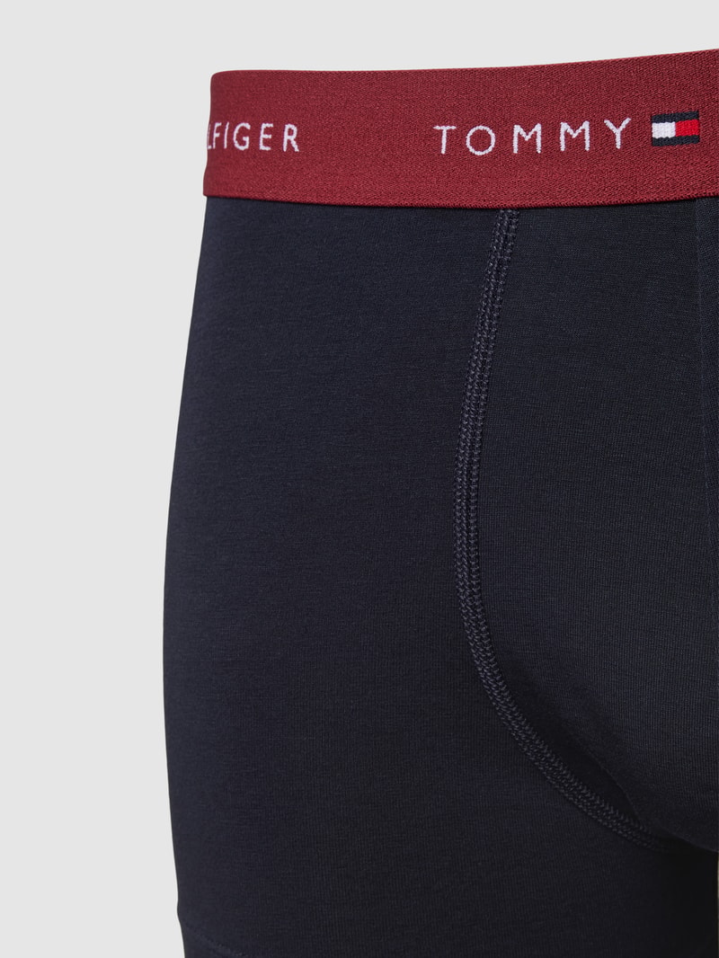 Trunks mit elastischem Bund im 3er-Pack in dunkelblau