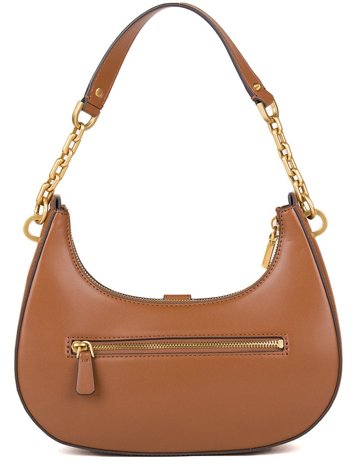 Guess Schultertasche in Hellbraun - (B)34 x (H)23 x (T)12 cm günstig kaufen onesize