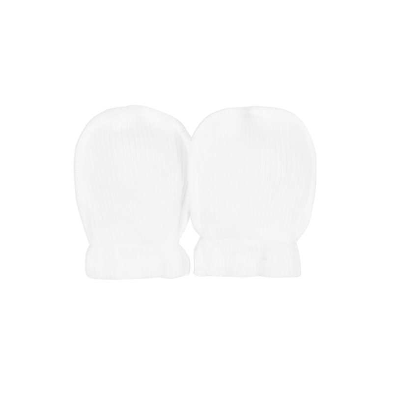 Moufles tubulaires blanches - naissance Absorba