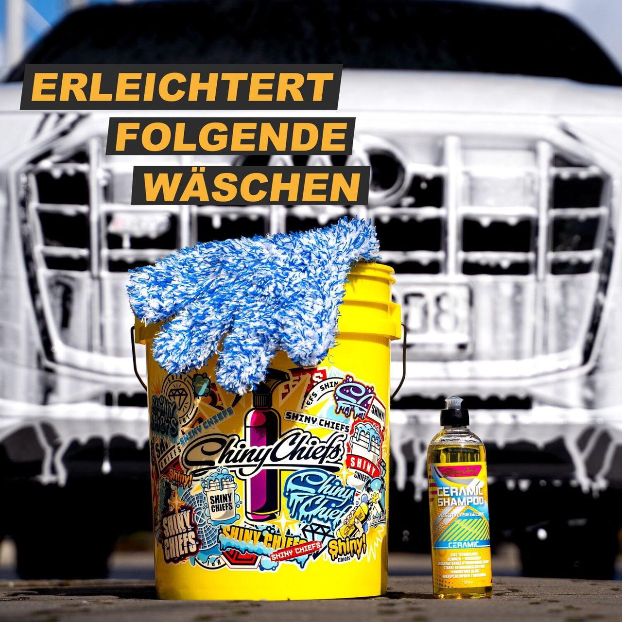 ShinyChiefs CERAMIC SHAMPOO - WASCHVERSIEGELUNG Shampoo - Intensive Reinigung mit Keramik Versiegelung 500ml