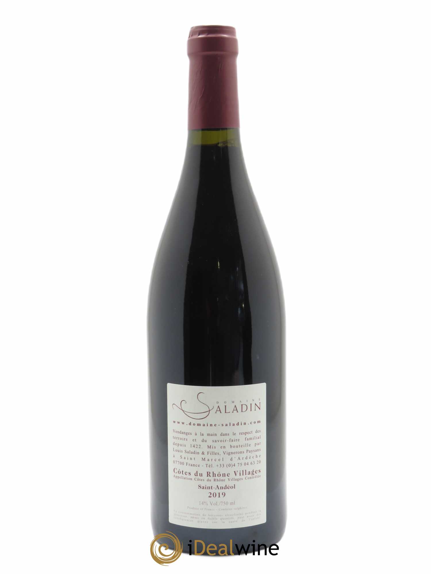 Côtes du Rhône Fan dé Lune Saladin  2019 - Lot de 1 Bouteille