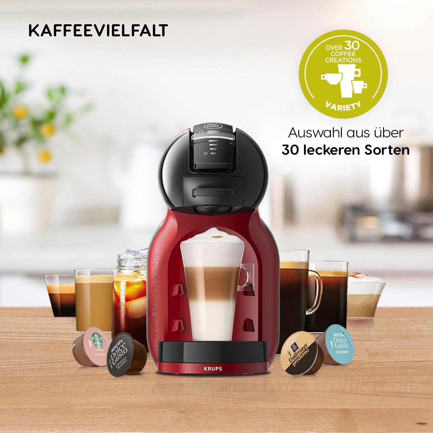 NESCAFÉ® Dolce Gusto® Kapselmaschine KP120H Mini Me, samtige Crema, Play & Select-Funktion, automatische Abschaltung