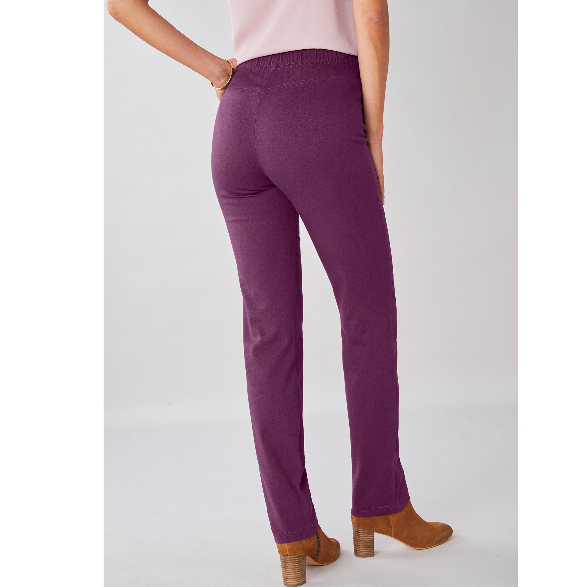 Pantalon sculptant effet ventre plat taille élastiquée