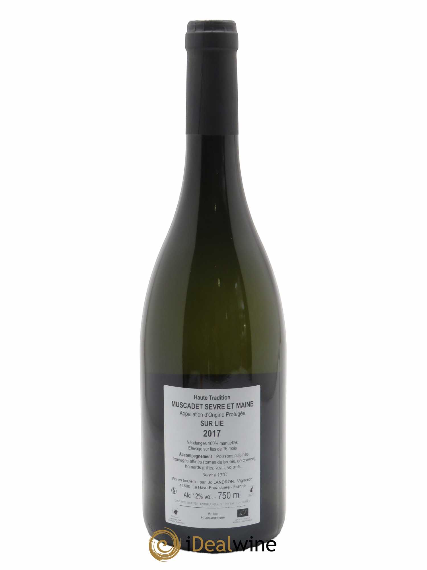 Muscadet-Sèvre-et-Maine Haute Tradition Jo Landron  2017 - Lot de 1 Bouteille