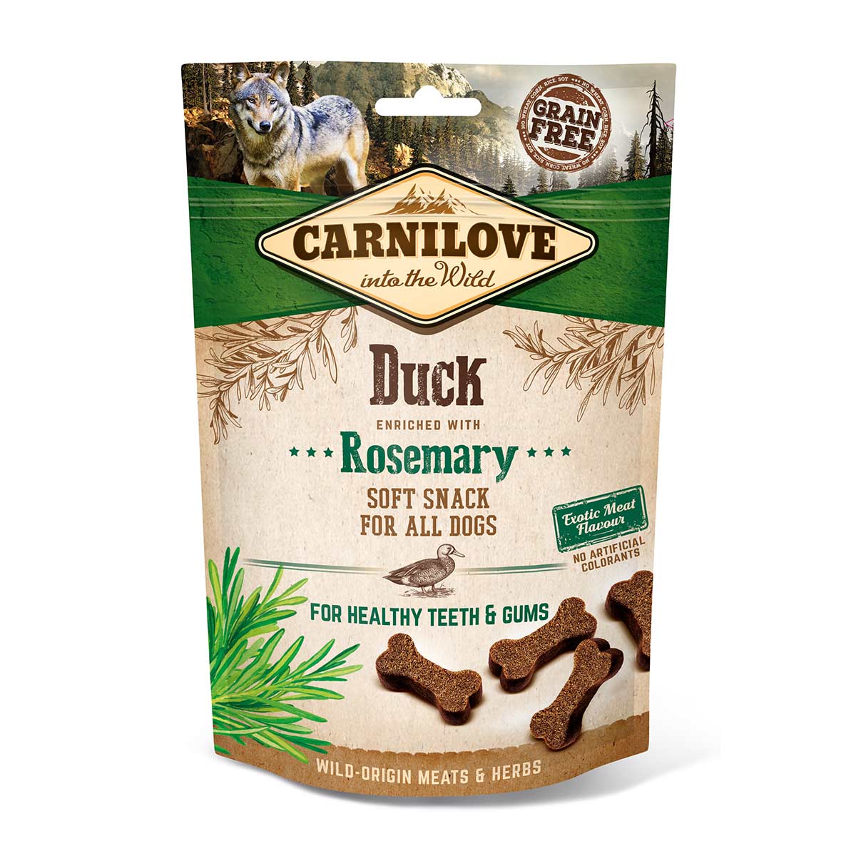Carnilove Dog - Soft Snack - Duck with Rosemary 200g bei ZooRoyal