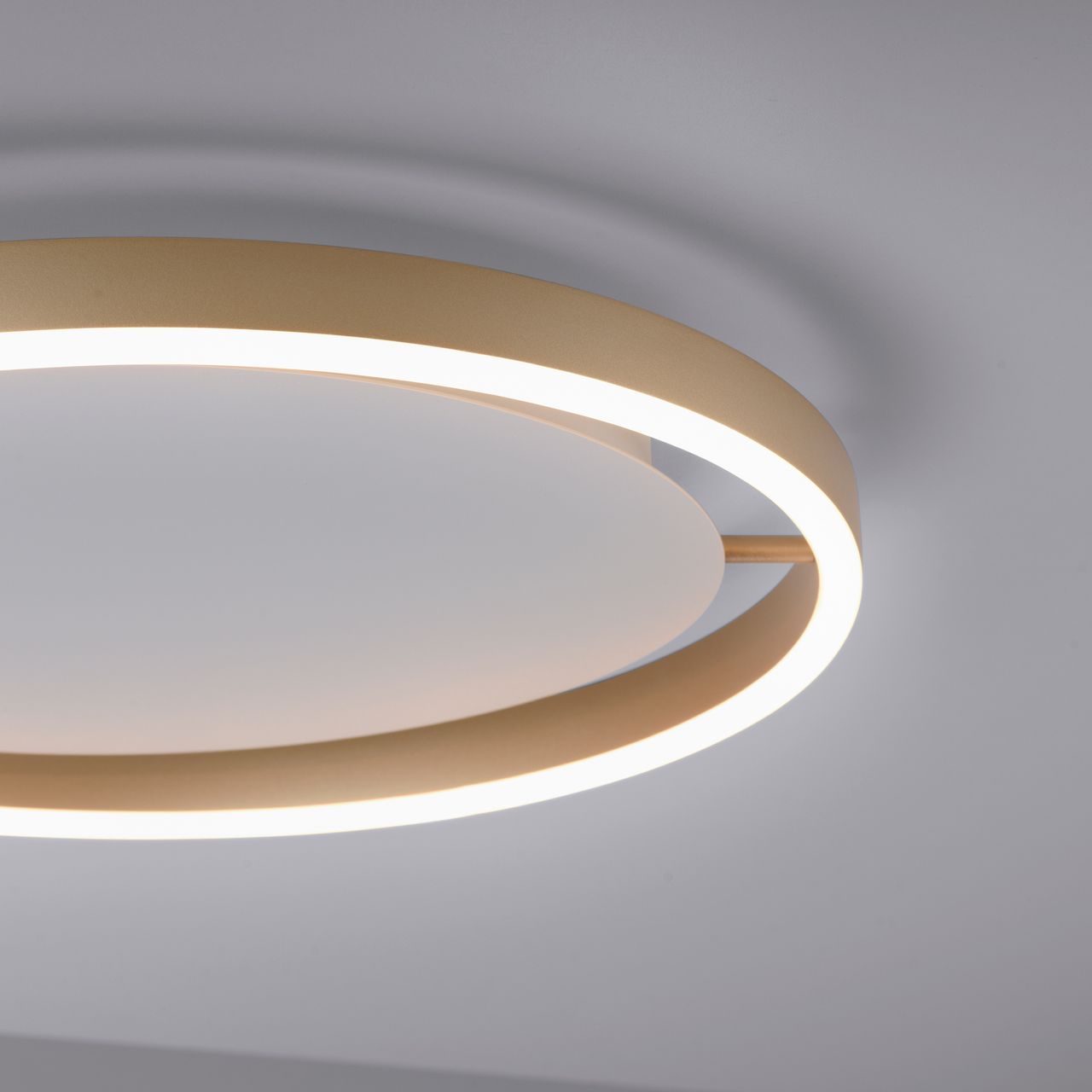 JUST LIGHT LeuchtenDirekt LED Deckenleuchte RITUS, rund, 3-Stufen Dimmer, 3000Kelvin,  Innenleuchte, IP20