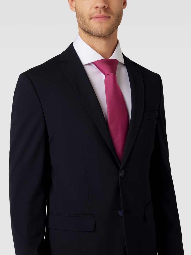 Krawatte mit Label-Patch in rot