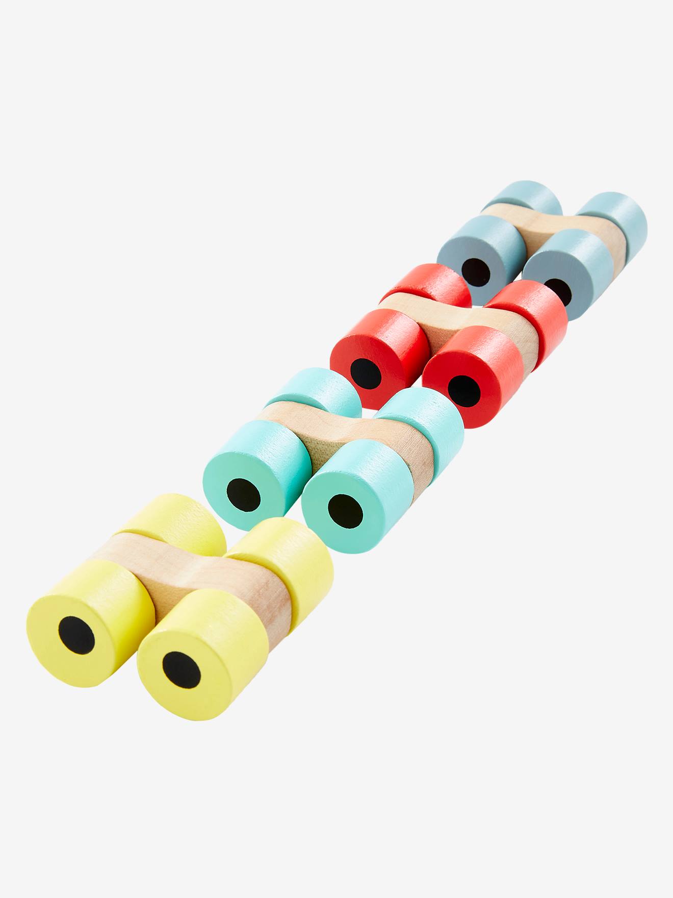 Toboggan à voitures en bois FSC® multicolore