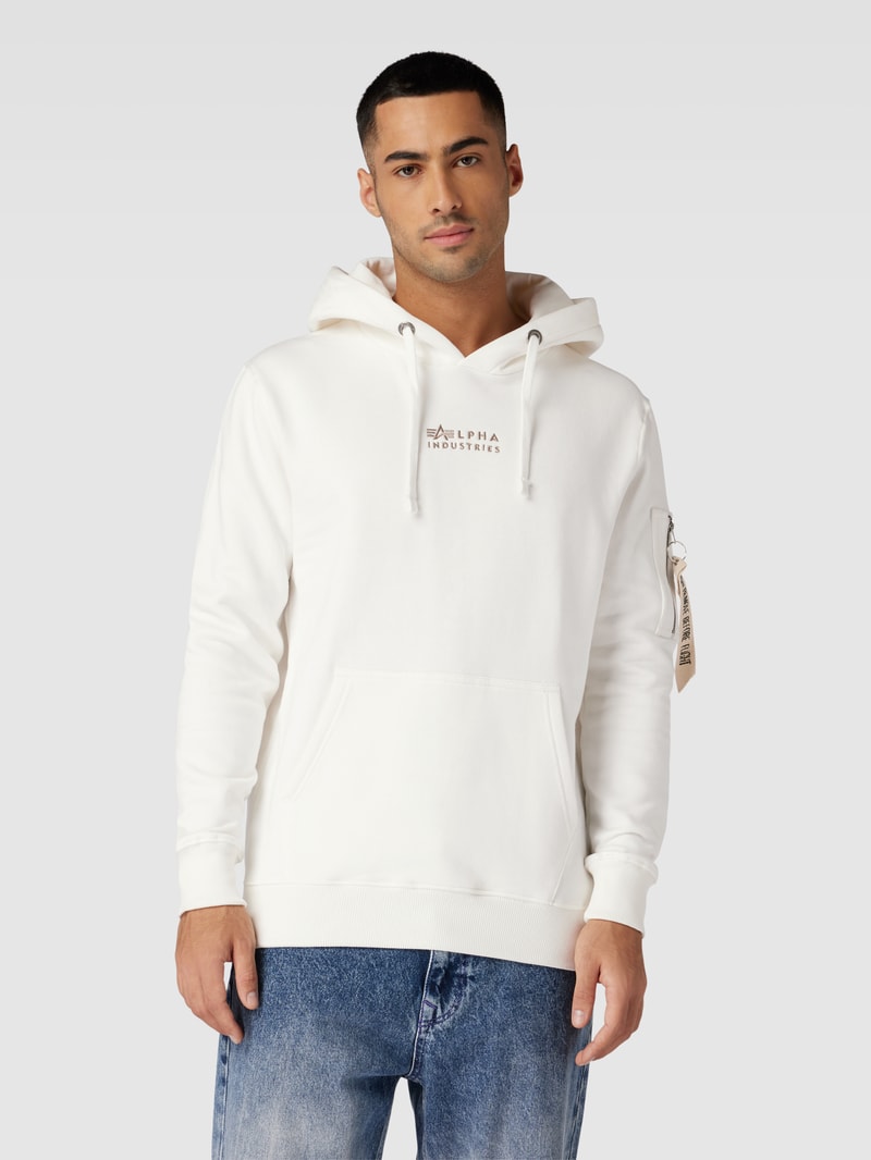 Hoodie mit Känguru-Tasche in offwhite