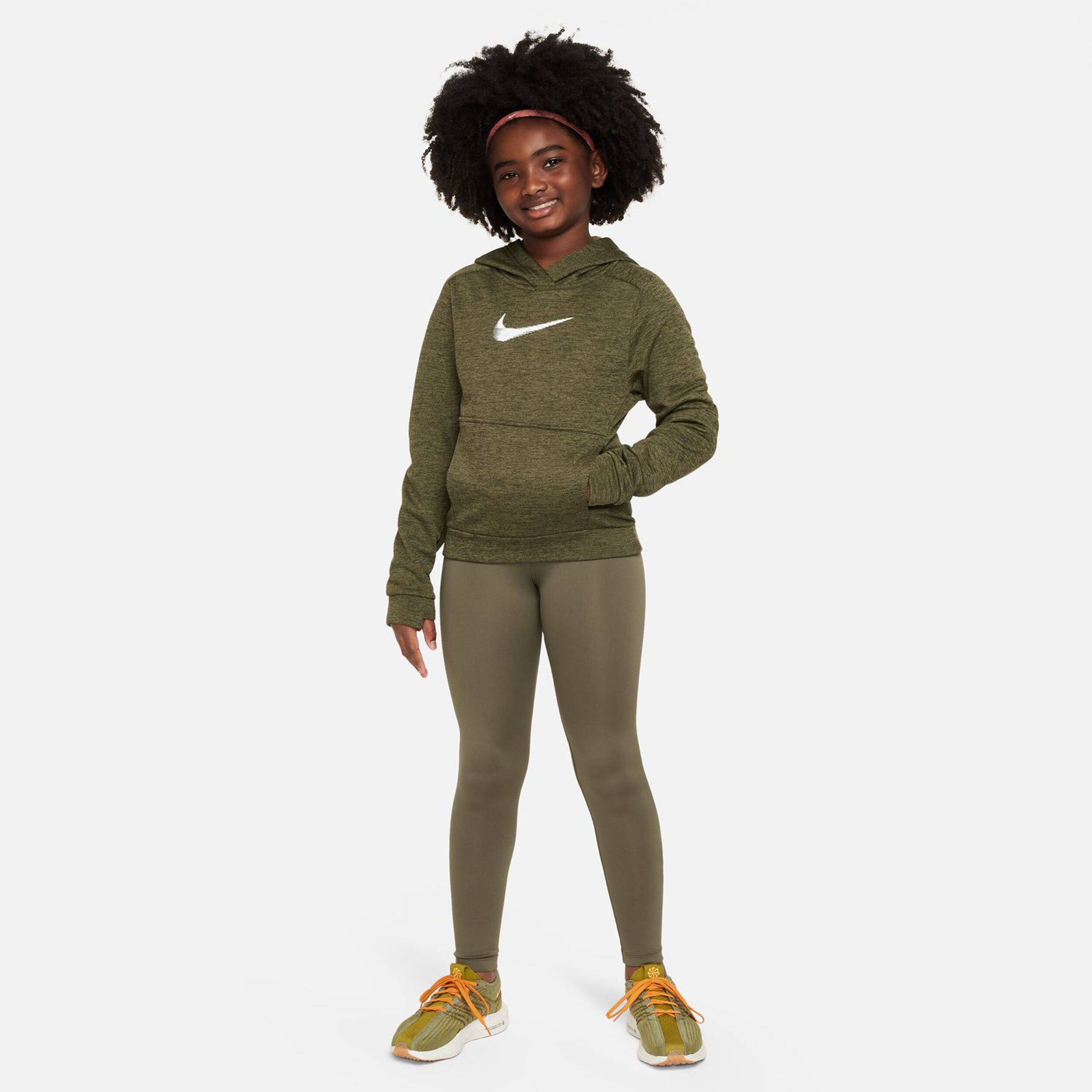 Therma-Fit Hoody Kinder - Oliv