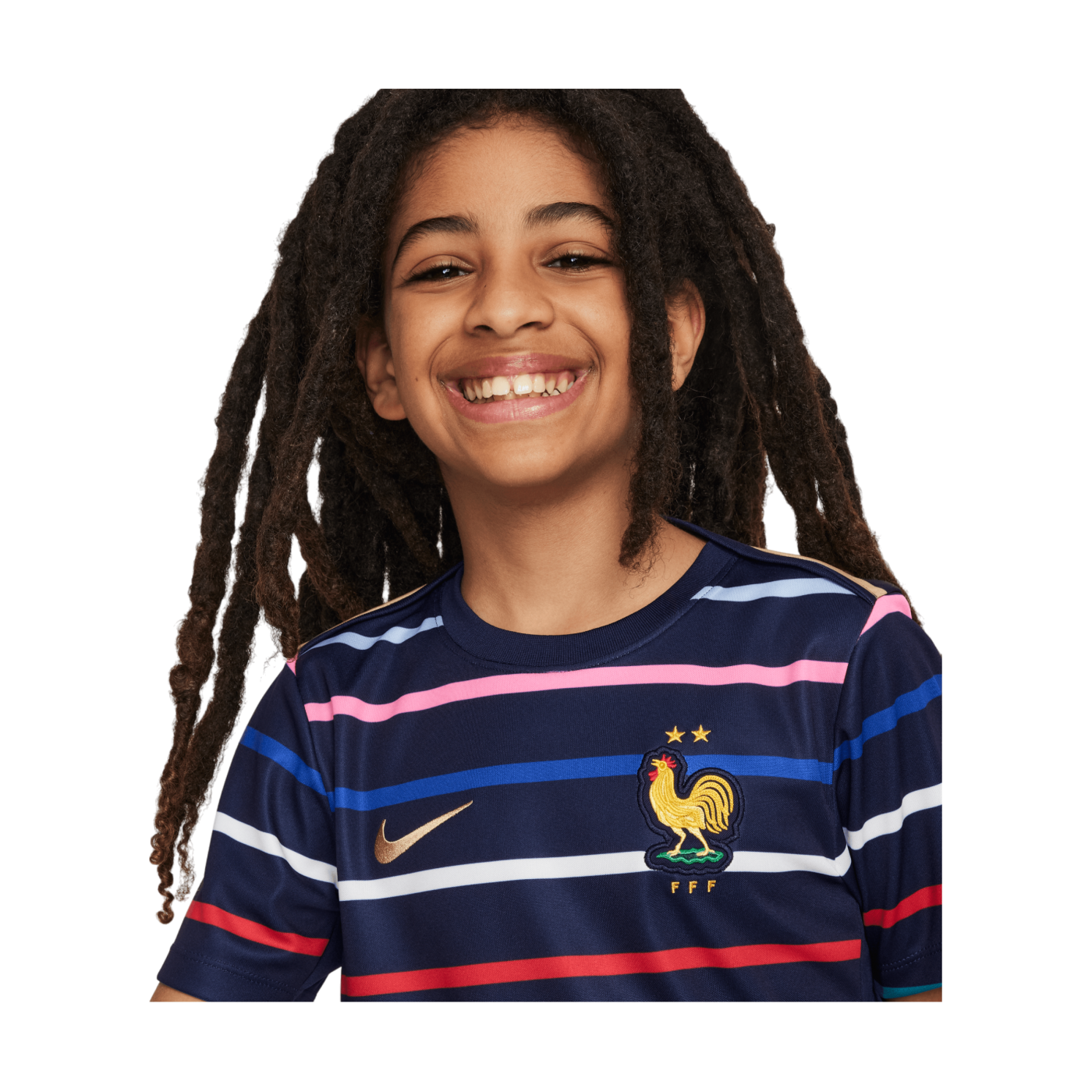 Nike Frankreich Prematch Shirt EM 2024 Kids Blau F499