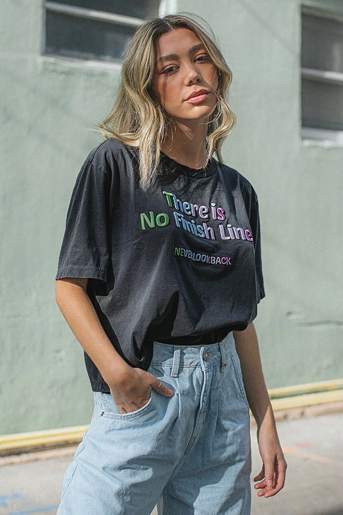 Madmext  Mad Girls Anthrazit T-Shirt Mg946
