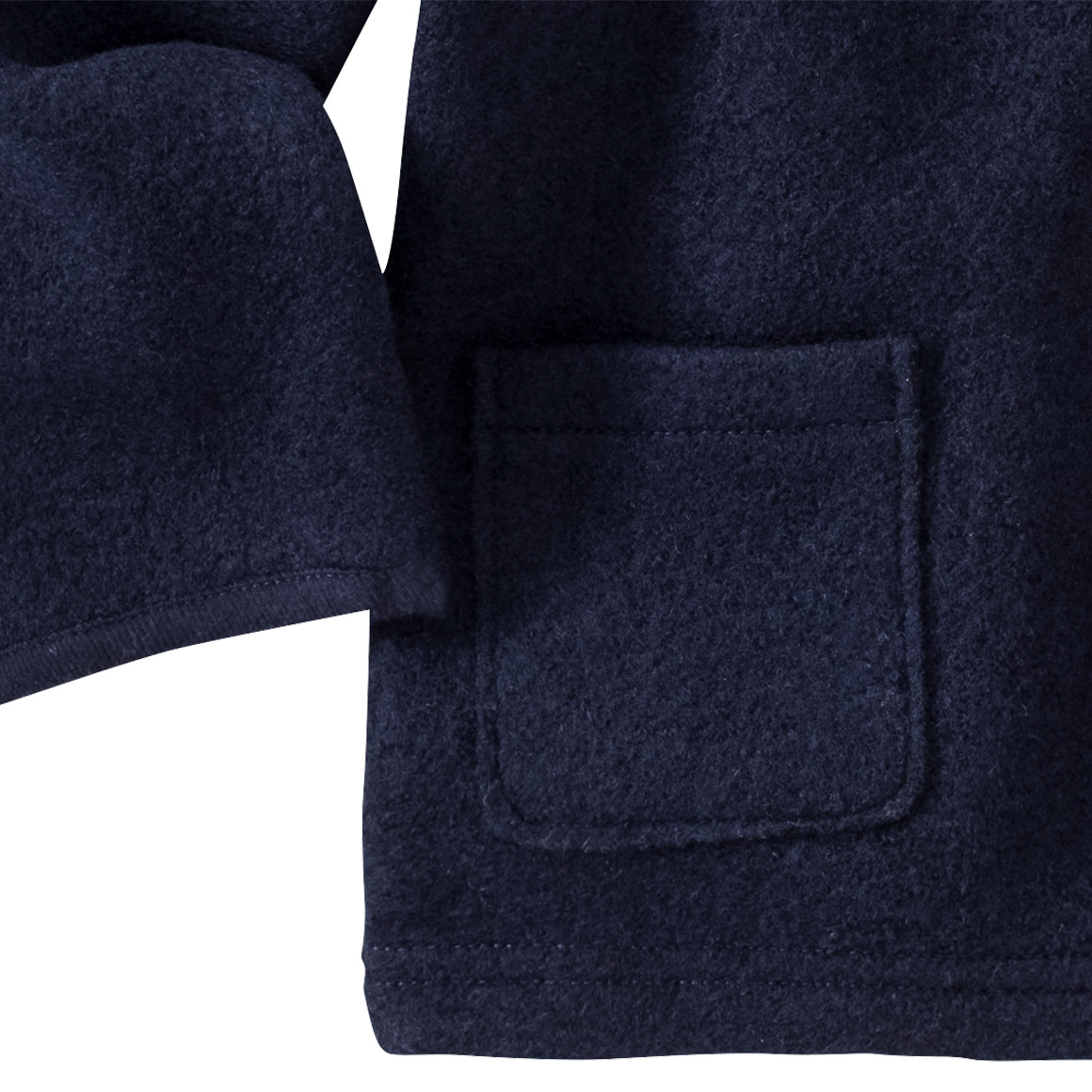 Baby Wollwalk-Jacke mit Umschlagbündchen